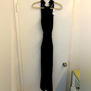 NWT Max Studio crepe jumpsuit Sz L